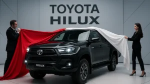 Toyota-Hilux new model in Black with aggressive look