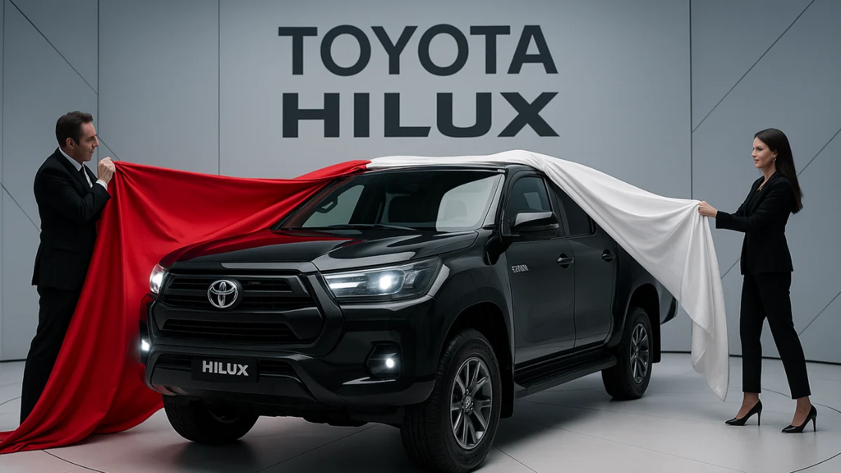 Toyota-Hilux new model in Black with aggressive look